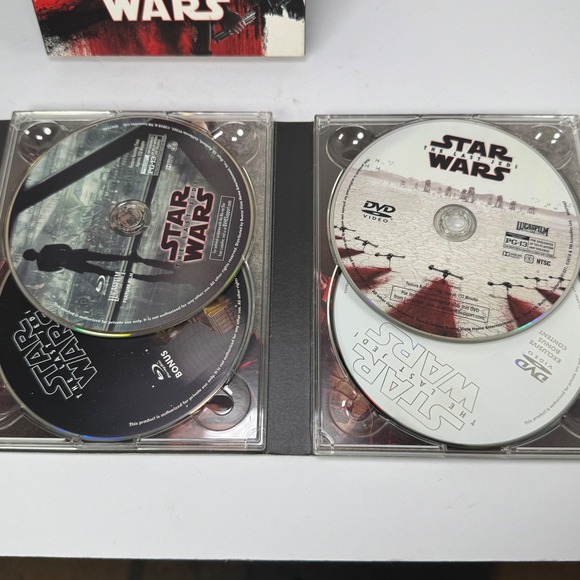 Star Wars The Last Jedi Blu Ray & DVD 4 Disc Digital Movie Collection Lucasfilm - Picture 6 of 10